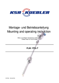 Thumbnail of document Manual - FLM-H Magnetostrictive Level Sensor